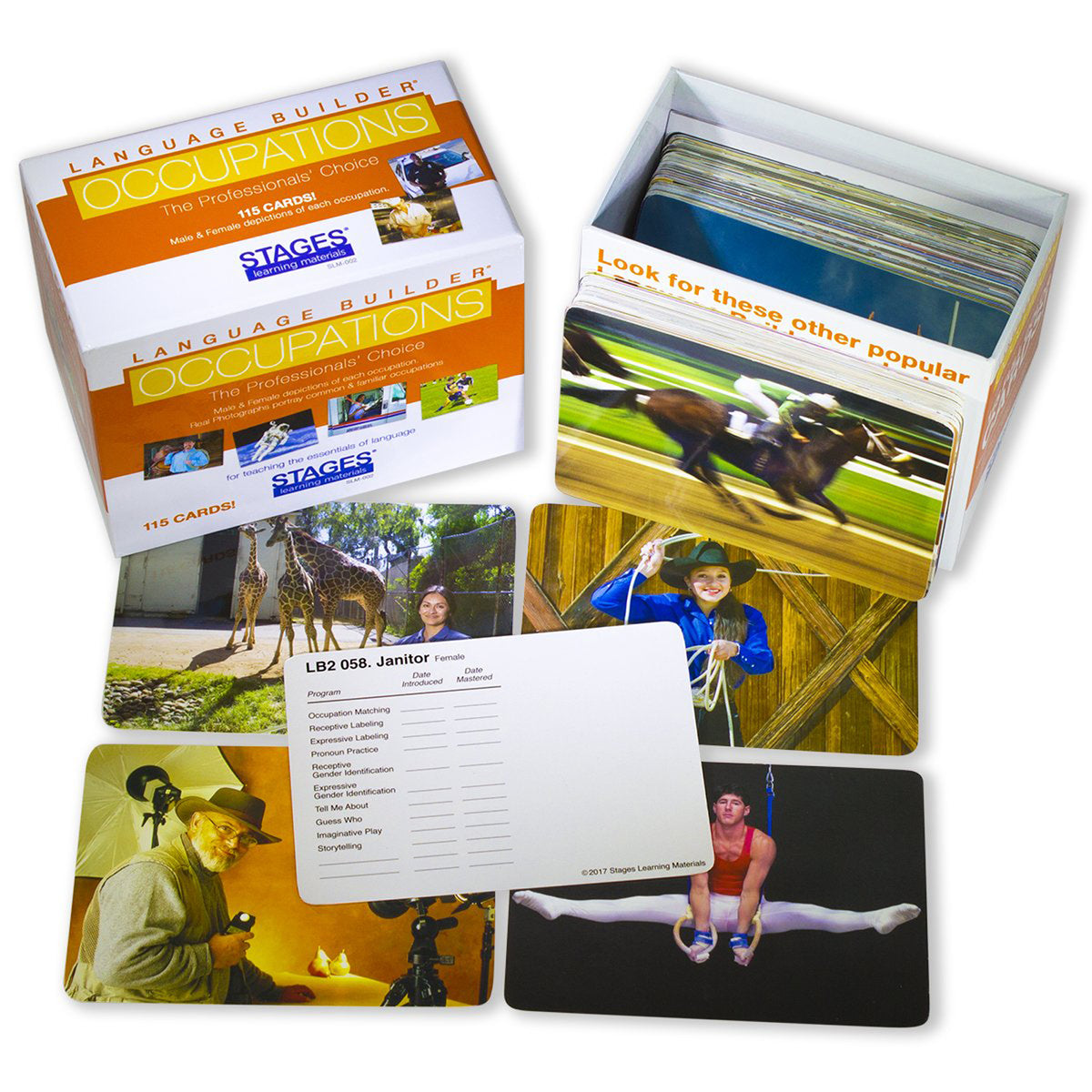 Stages Learning Materials Language Builder Occupation Cards