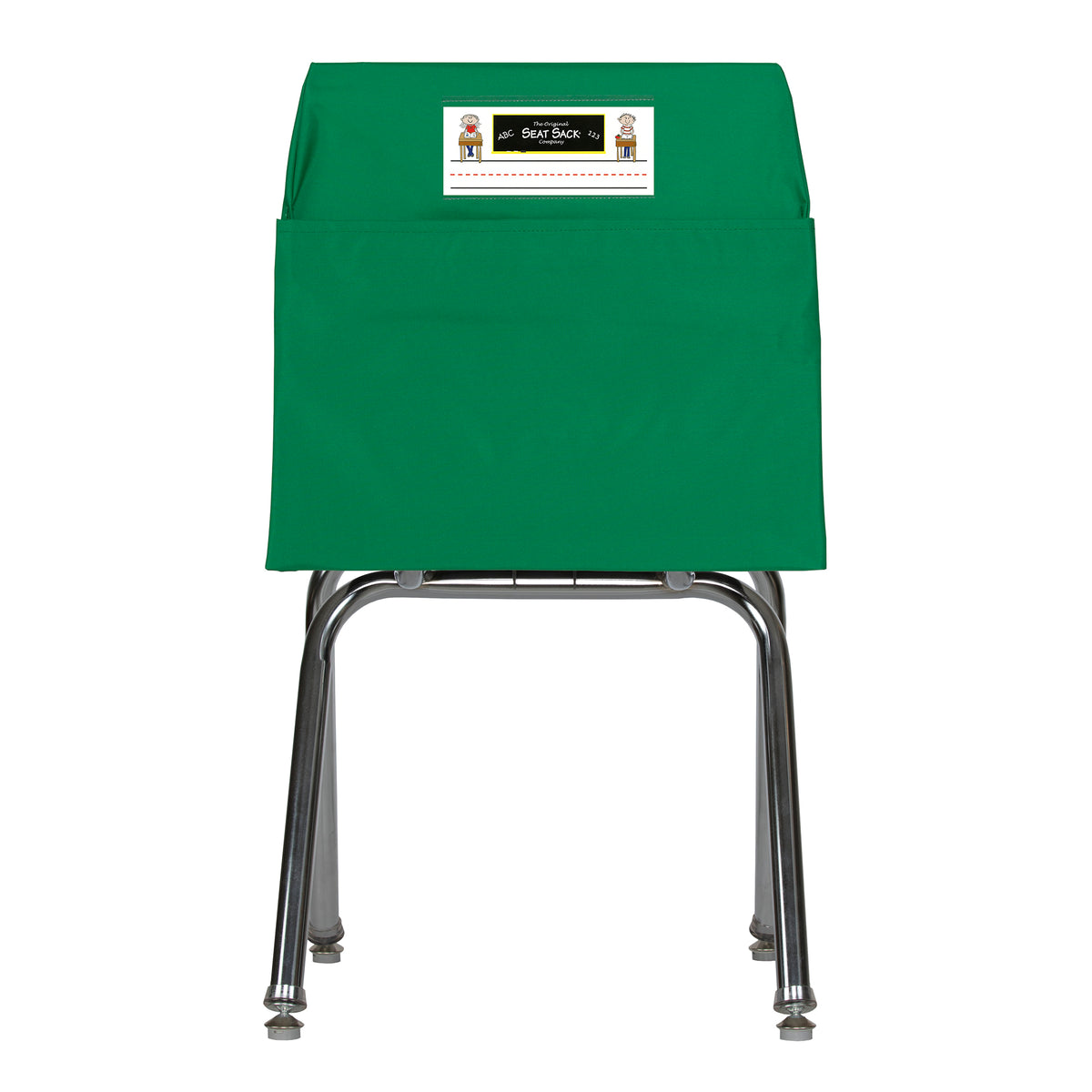 Green Seat Sack, Standard Size 14 Inch Chair Storage Pocket