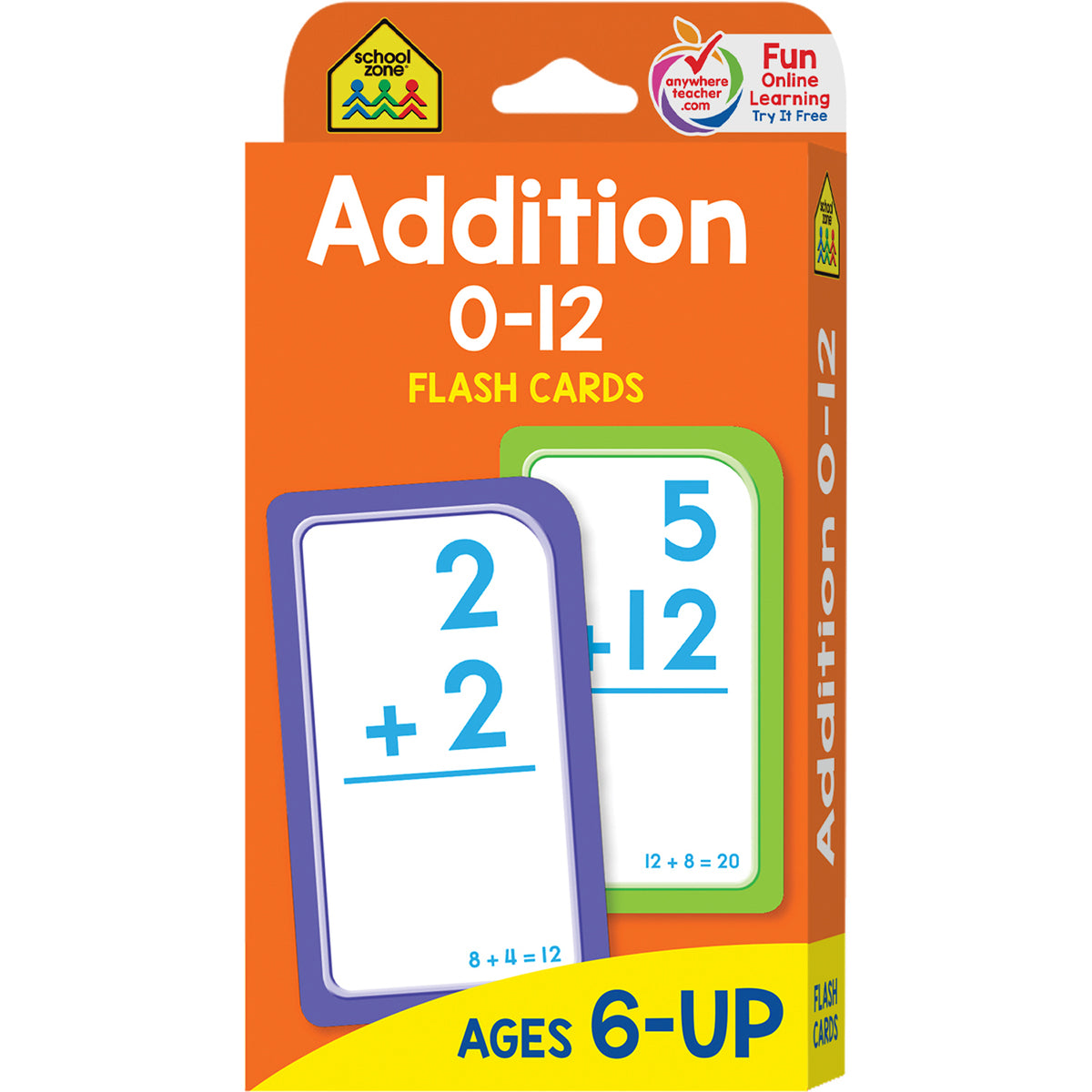 School Zone Publishing Addition 0-12 Flash Cards