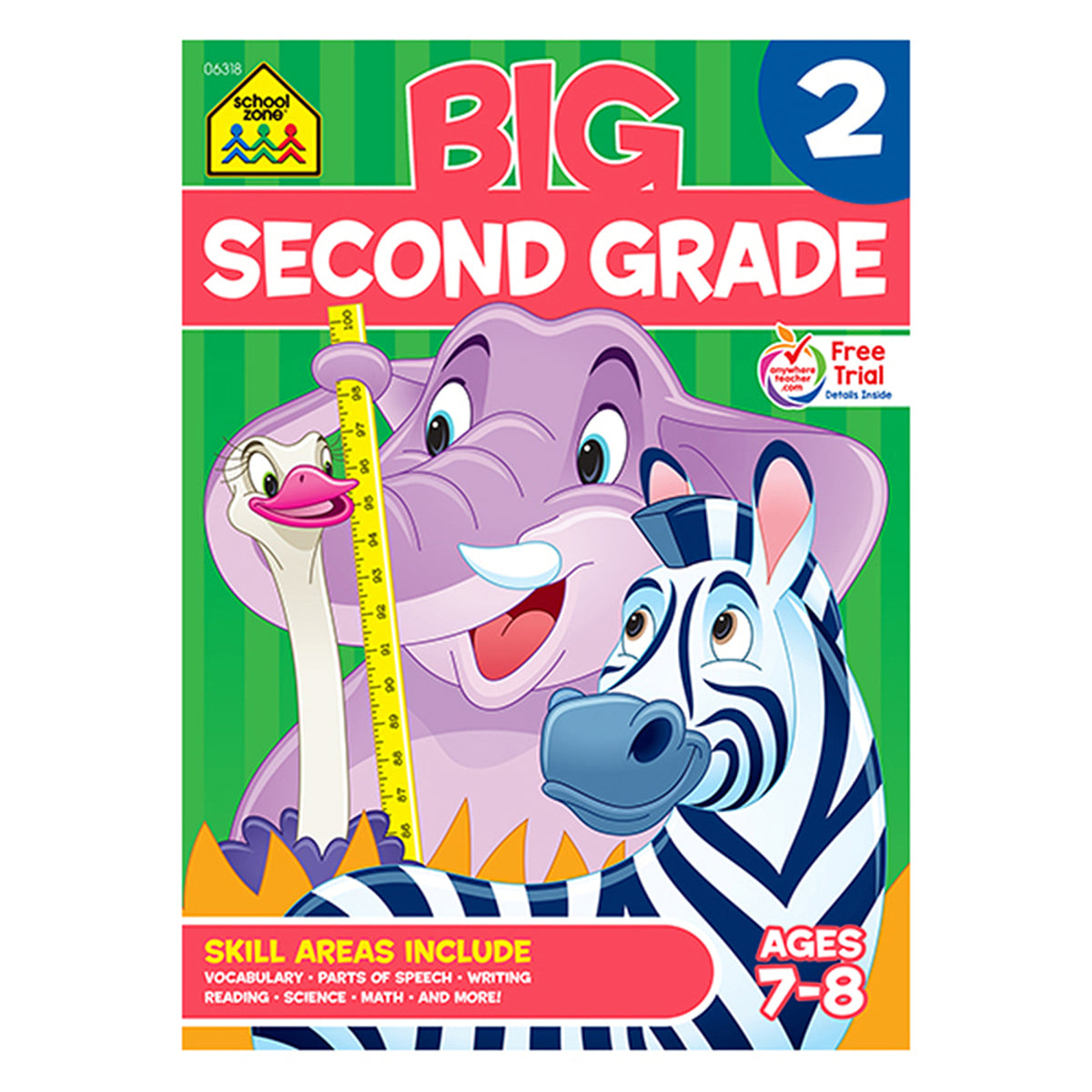 School Zone Publishing Big Second Grade Workbook