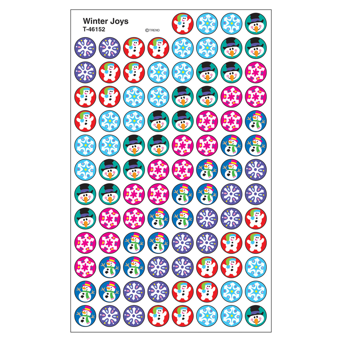 Trend Enterprises Winter Joys superSpots® Stickers