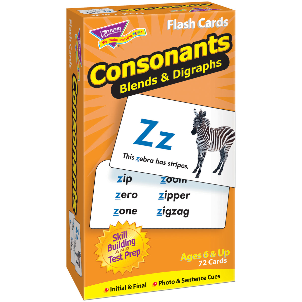Trend Enterprises Consonants Skill Drill Flash Cards