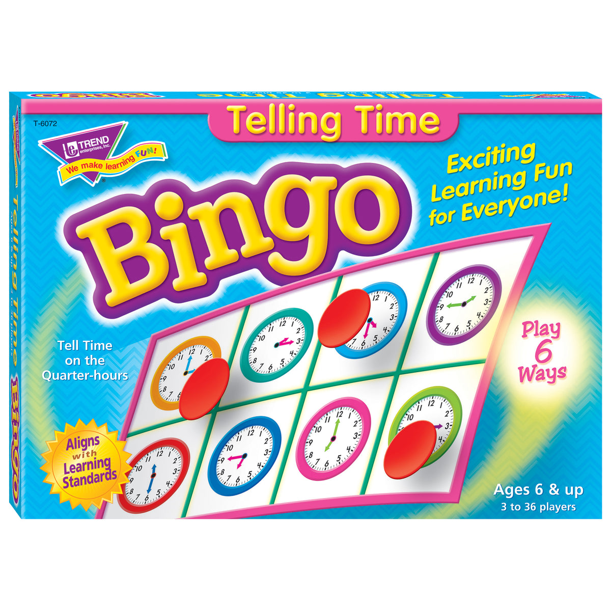 Trend Enterprises Telling Time Bingo Game