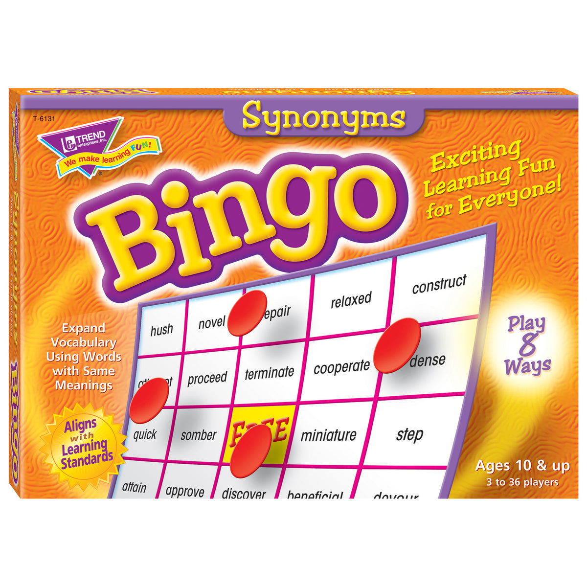 Trend Enterprises Synonyms Bingo Game