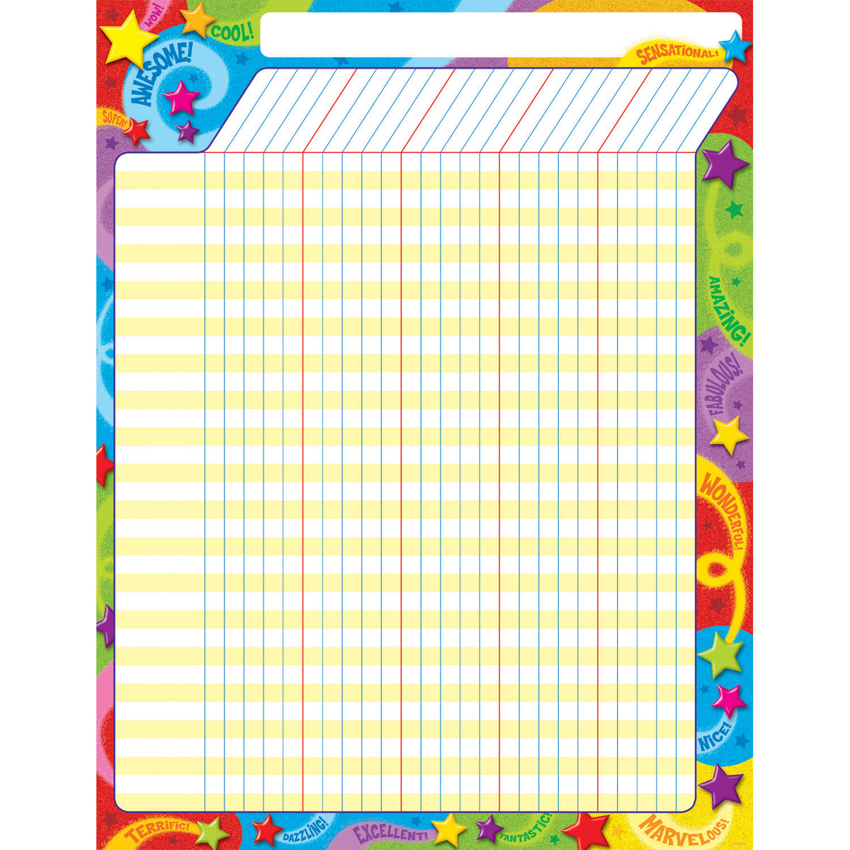 Trend Enterprises Praise Words 'n Stars Incentive Chart–Large