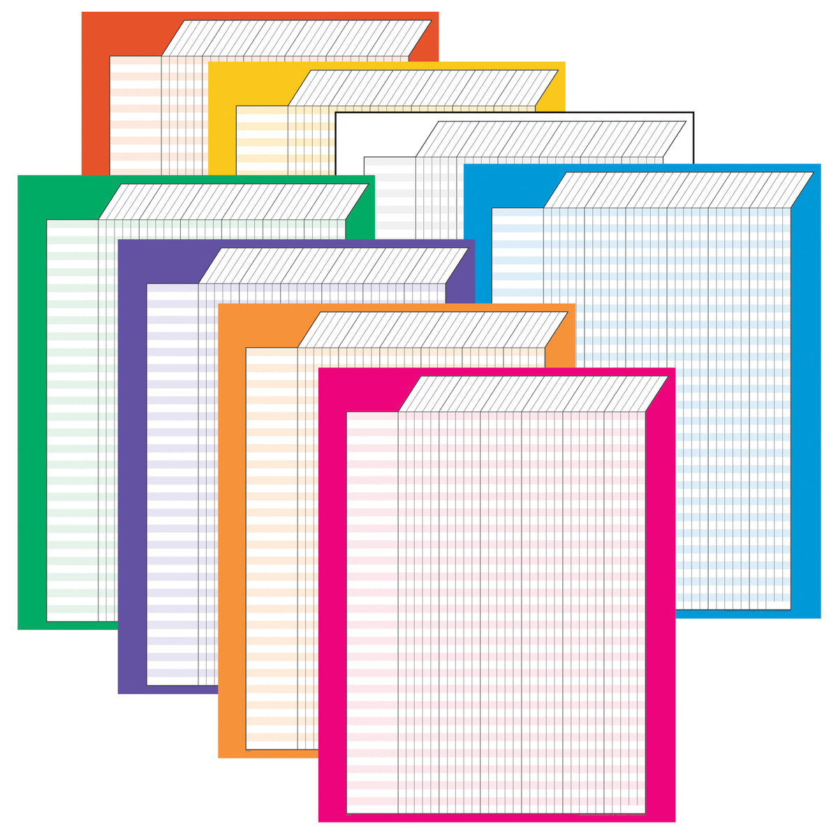 Trend Enterprises Vertical Incentive Charts–Jumbo Variety Pack