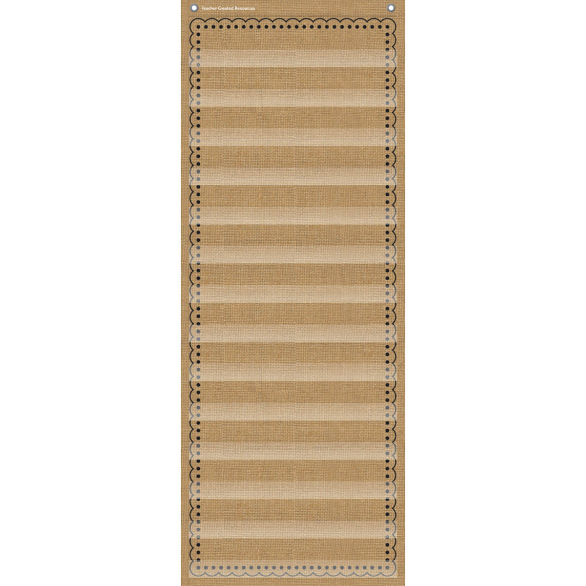 Teacher Created Resources Burlap 14 Pocket Chart