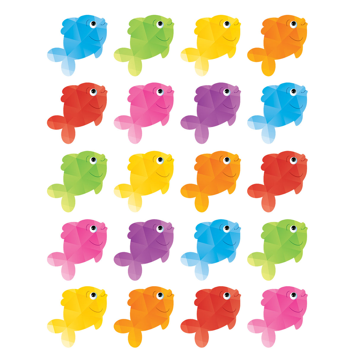 Teacher Created Resources Colorful Fish Stickers