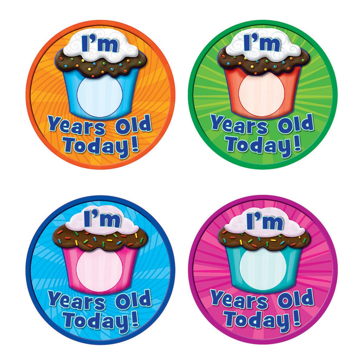 Teacher Created Resources I'm __ Years Old Today Wear'Em Badges