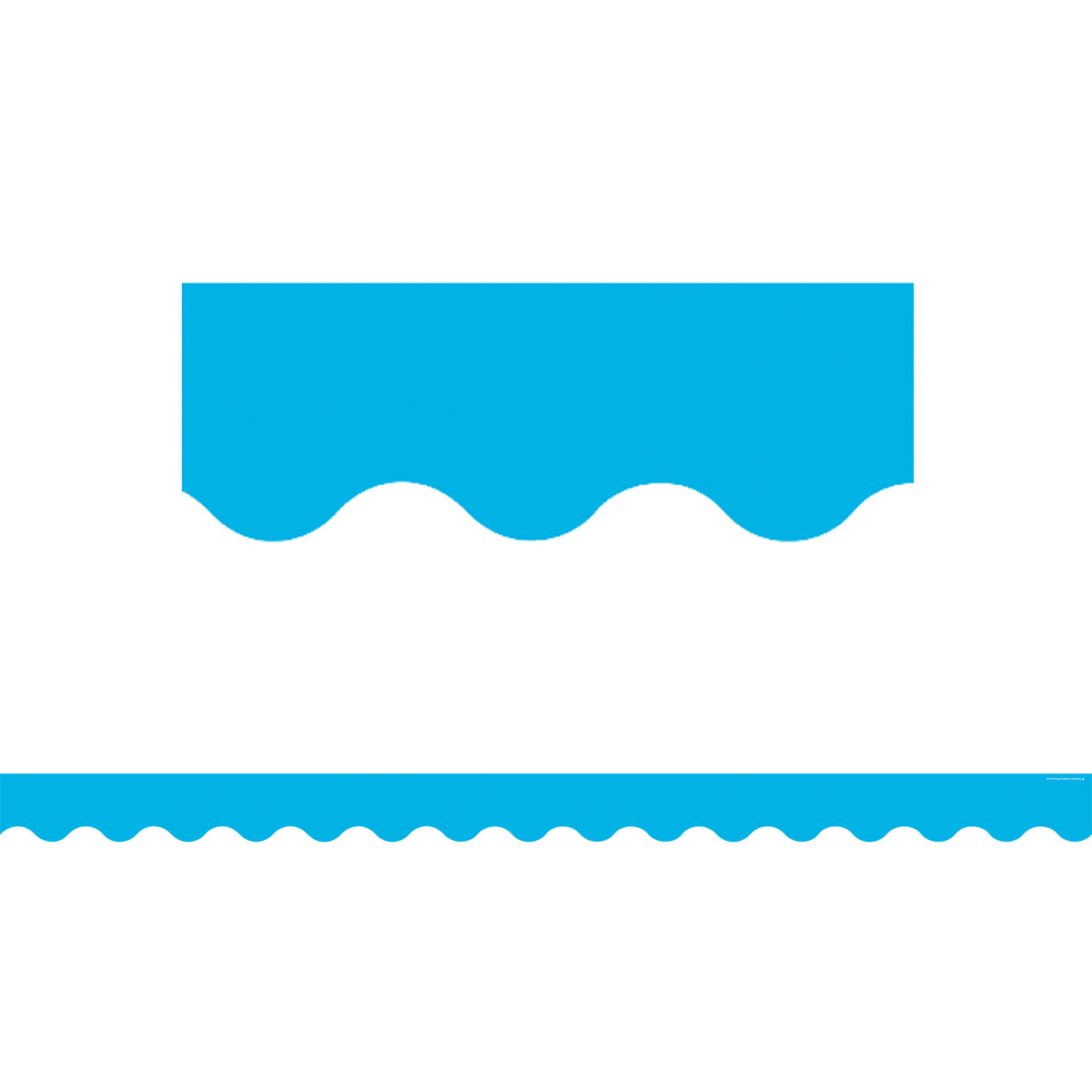 Teacher Created Resources Aqua Solid Scalloped Bulletin Board Border