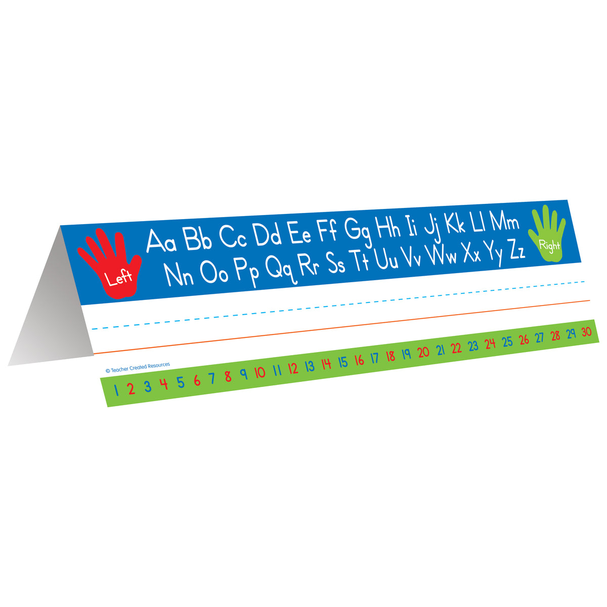 Teacher Created Resources Left/Right Alphabet Tented Name Plates
