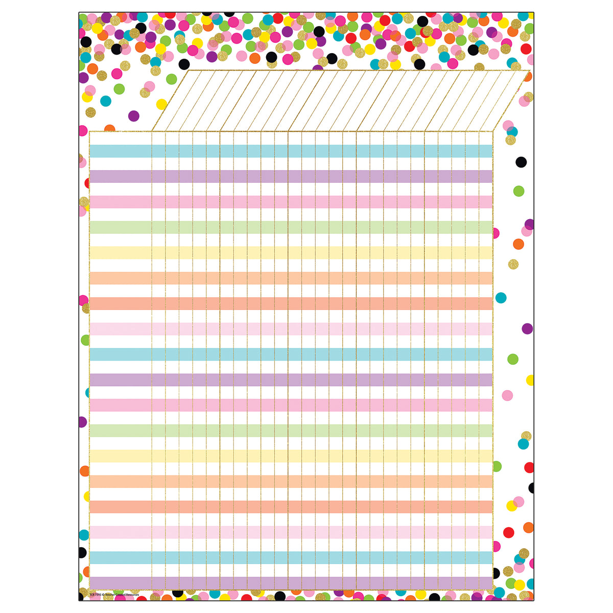 Teacher Created Resources Confetti Incentive Chart
