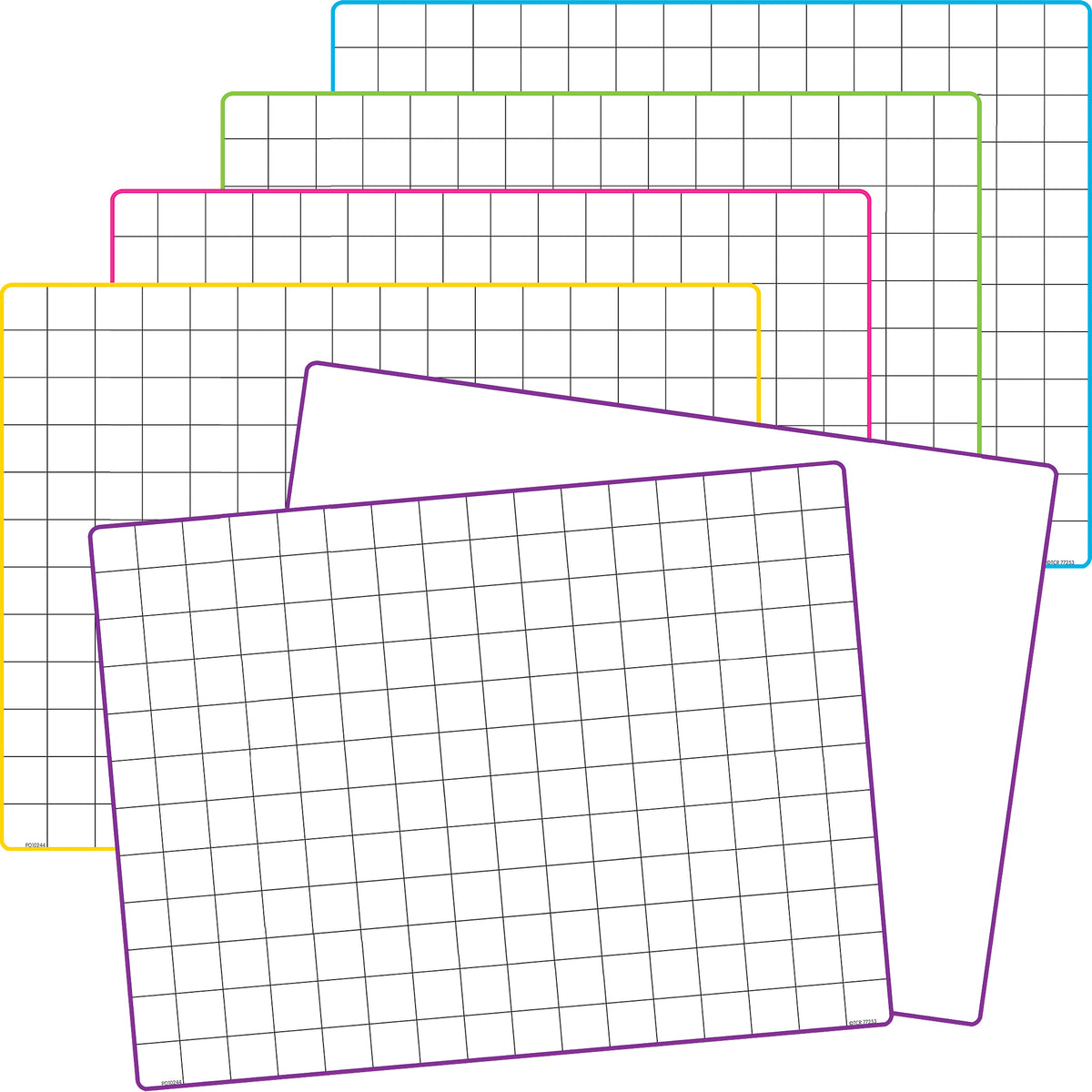 Teacher Created Resources Math Grid Dry Erase Boards (set of 10)