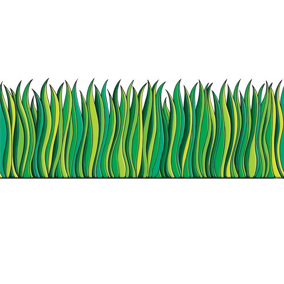 Scholastic Tall Green Grass Jumbo Border