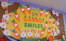 24 'Carrot' Smiles! - Easter Bulletin Board