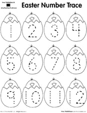 Easter Number Trace