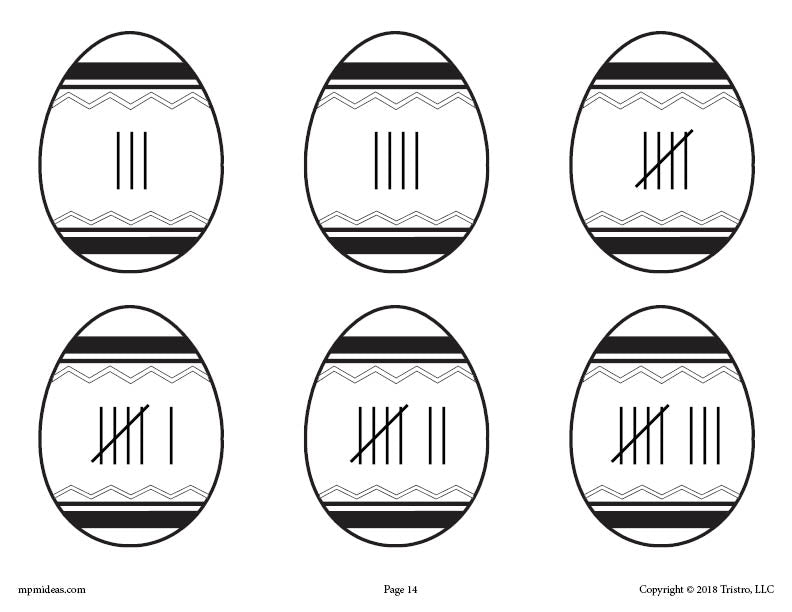 Printable Easter Matching Game & Activity Numbers 1-10!