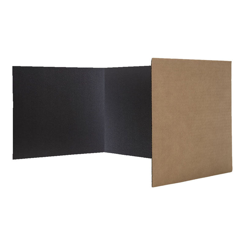 Black Corrugated Privacy Shield, 24 Pack