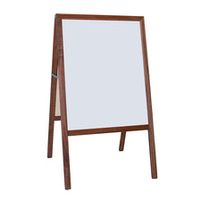 Stained White Dry Erase/Black Chalkboard Marquee Easel, 42"H x 24"W 