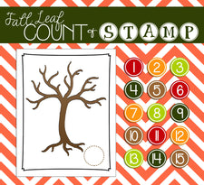 Fall Leaf Count & Stamp Activity