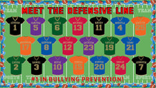 Meet the Defensive Line! - Football Themed Anti-Bullying Display