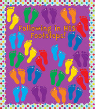 Following in His Footsteps! - VBS Bulletin Board