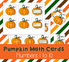 Printable Pumpkin Math Cards