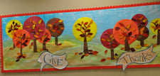 "Give Thanks!" Thanksgiving Bulletin Board Idea