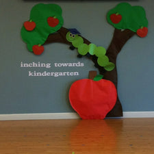 Inching Toward Kindergarten! - End of the Year Bulletin Board