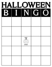 FREE Printable Halloween Bingo Game!