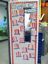 Hats Off To Our Presidents! - President's Day Door Display