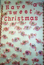 Have A Sweet Christmas! Peppermint Candy Bulletin Board Idea