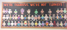 We're Glad We're Not Turkeys! - Thanksgiving Bulletin Board