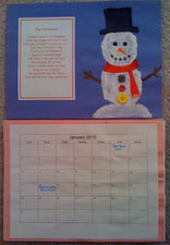 Hand Print Calendar: January