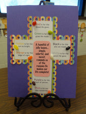 Christian Easter Craft - Jelly Bean Prayer Cross