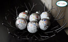 Hand Print Snowmen Ornaments