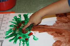 Johnny Appleseed Day - Handprint Apple Tree Craft