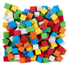 Blank Color Foam Dice, 200 Count Assorted