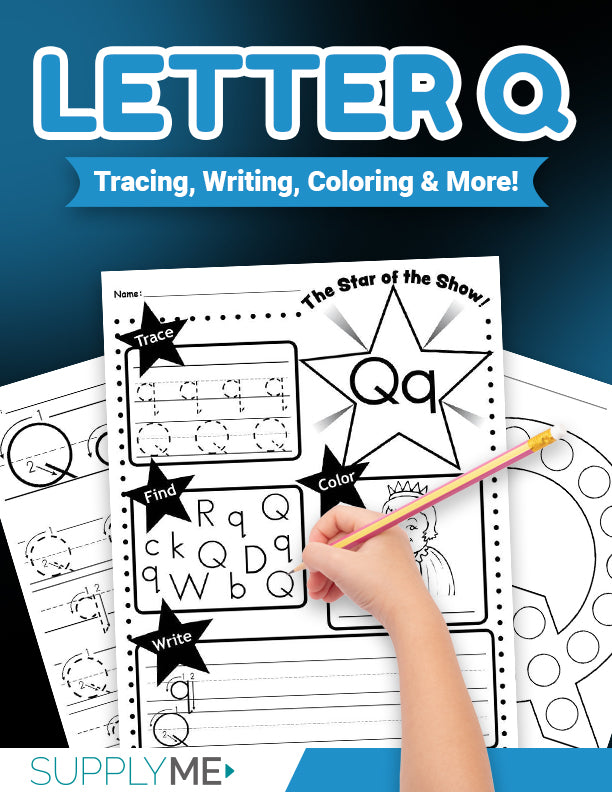 Letter Q Worksheets Bundle - Fun Letter Q Printables And Activities For Ages 2-5, 17 Pages
