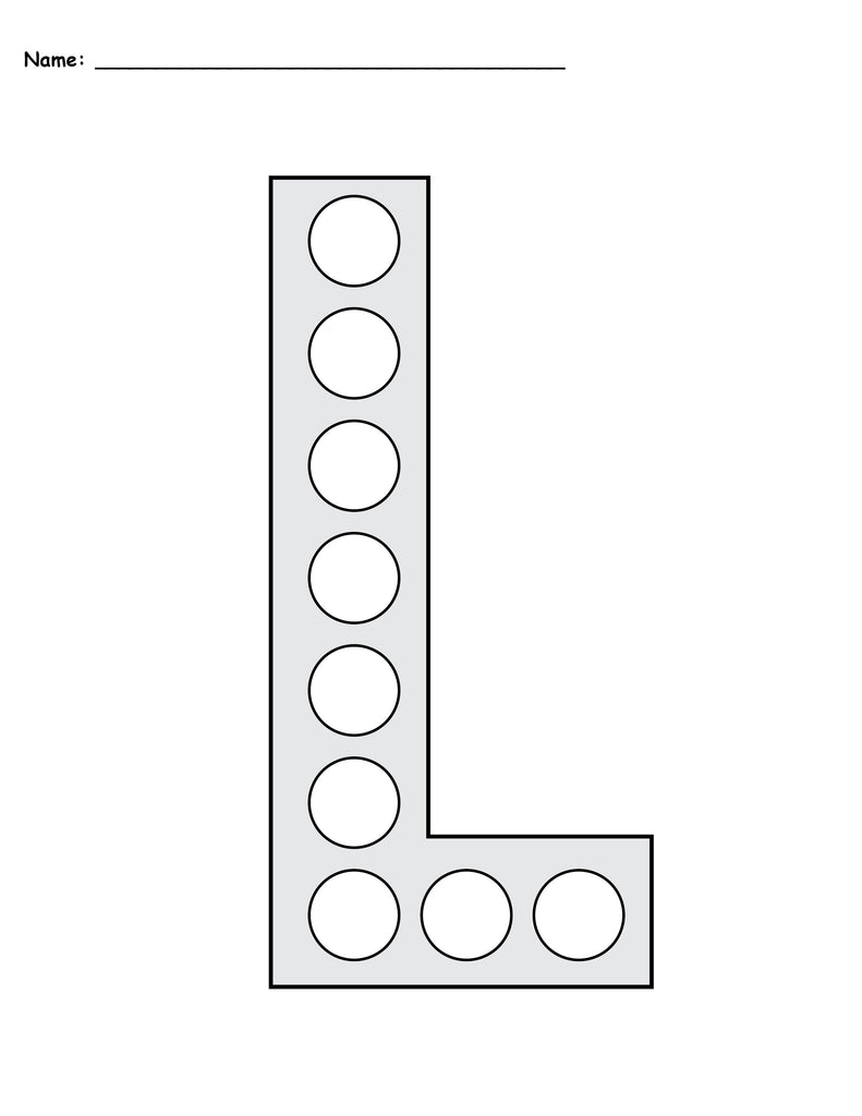 Letter L Do-A-Dot Printables - Uppercase & Lowercase!
