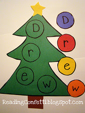 Christmas Literacy Center: Trimming the Word Tree