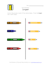 Learning About Sizes: Length Worksheets