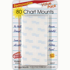 Wall Mounting Tabs 80 Chart Tabs 1 x 1