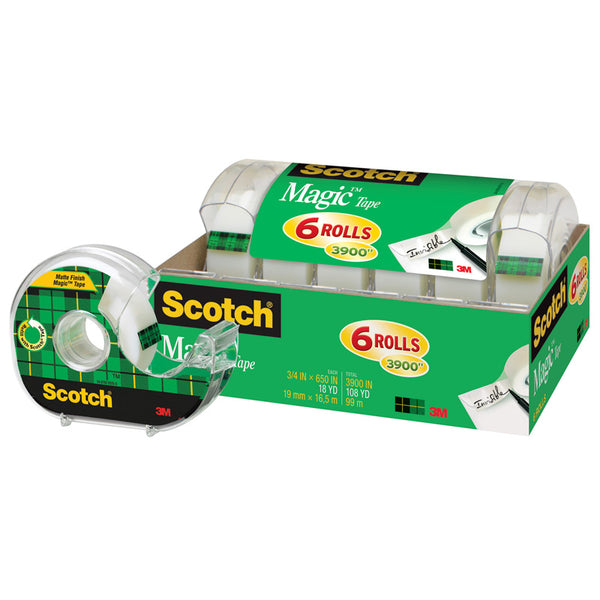 3M Scotch Magic Tape 1/2 x 650 6 Pack | MMM6122 – SupplyMe