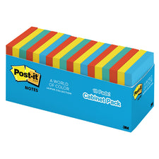 3" x 3" Post-It Notes In Cabinet Pack - Jaipur Collection, 18 Pads