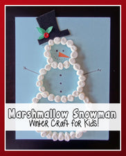 Marshmallow Snowman Craft