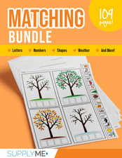 Matching Worksheets Bundle - 109 Pages of Printable Matching Worksheets and Activities!