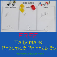 5 Free Printables for Practicing With Tallies!