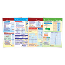 Graphs and Functions Bulletin Board Set, 4 Laminated Charts