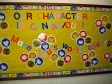 Our Character is Contagious! - Inspirational Bulletin Board